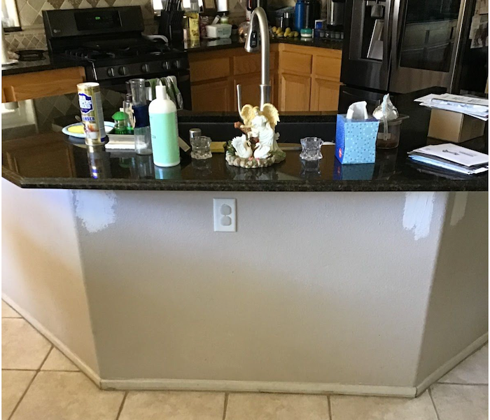 Island kitchen countertop 